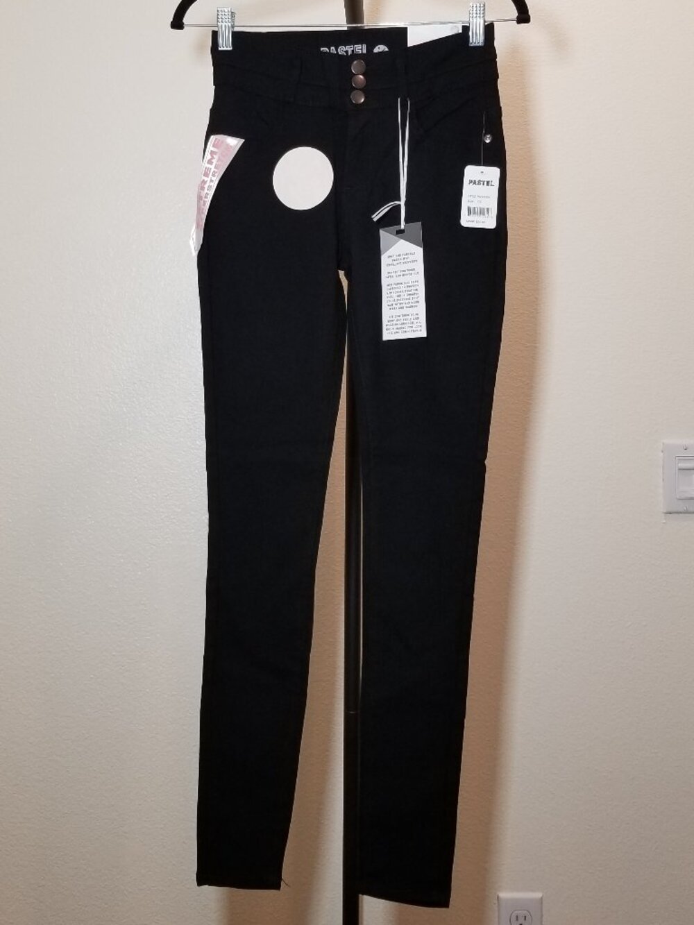 Pastel‎ Skinny Fit Extreme Hyperstretch Jeans Juniors Size 1/25 Retro Street NWT